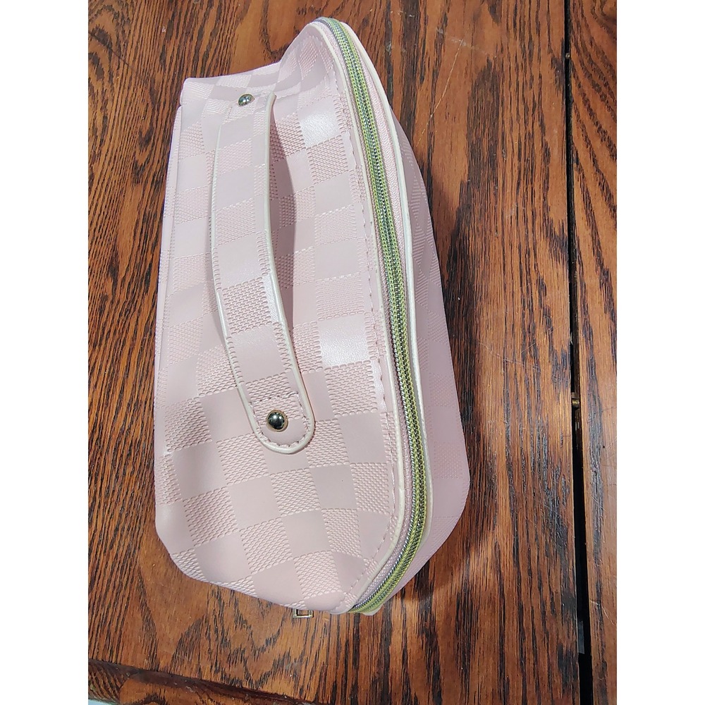 Pink Toiletry Bag Makeup Cosmetic Case Travel Organizer with Handle